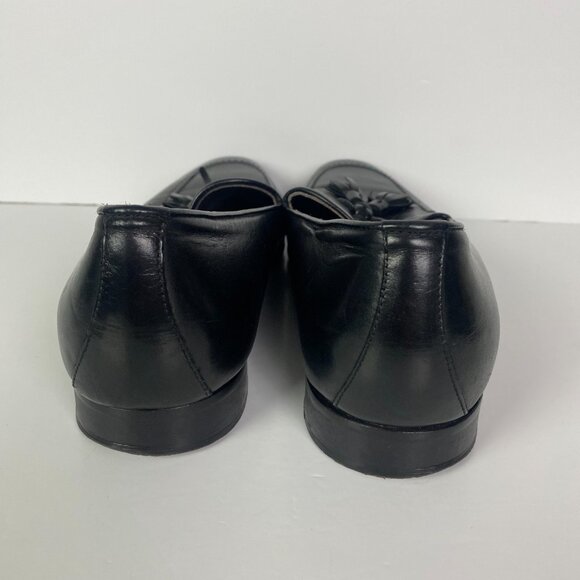 Russell & Bromley Loafers Shoes Eu 44 US 11 Black Tasseled Tassels Leather Italy - Picture 8 of 12